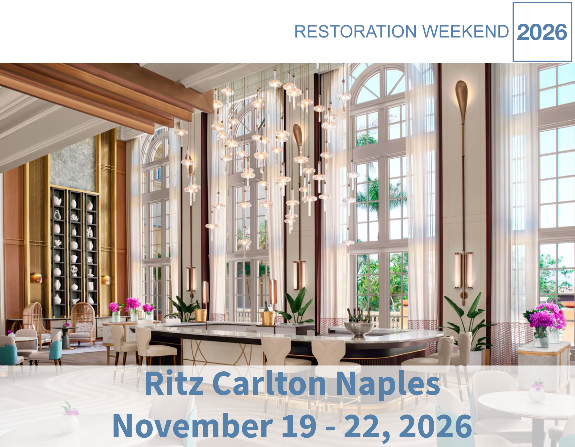 Restoration Weekend 2026